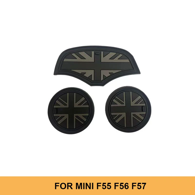 

3 шт. автомобильный подстаканник, силиконовый коврик для воды, украшение для MINI Cooper S JCW Clubman F54 F55 F56 F57 F60 Countryman