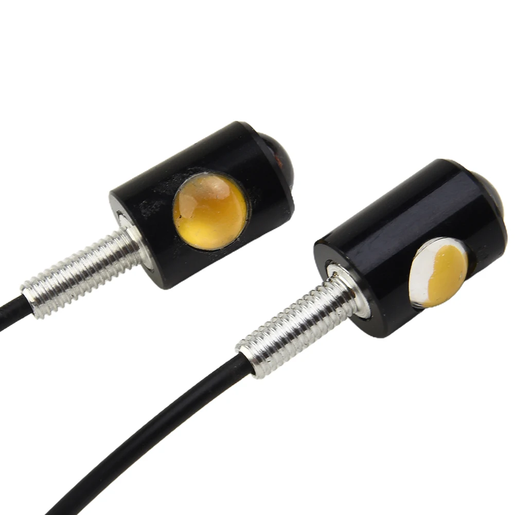 

2 Pieces LED Car Turn Signals Motorcross Turn Signals Indicators License Bulb Tiny Amber Auto Motorcycle Parts