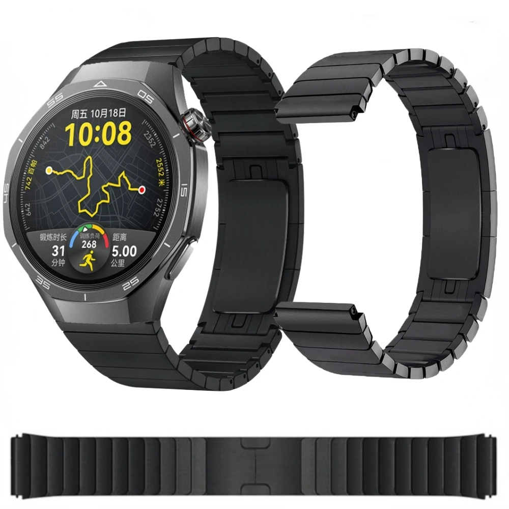 Металлический ремешок из нержавеющей стали для часов Huawei Watch GT5 Pro/GT5 46 мм