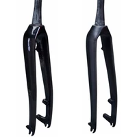 cycling mountain bikes mtb front fork carbon fiber bicycle hard fork tapered 1 18 to 1 12 disc brake super light 480g