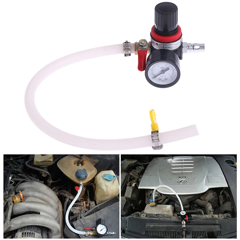 

Auto Coolant Water Tank Leakage Detector Universal Pressure Tester Gauge Car Cooling System Tester Radiator Durable