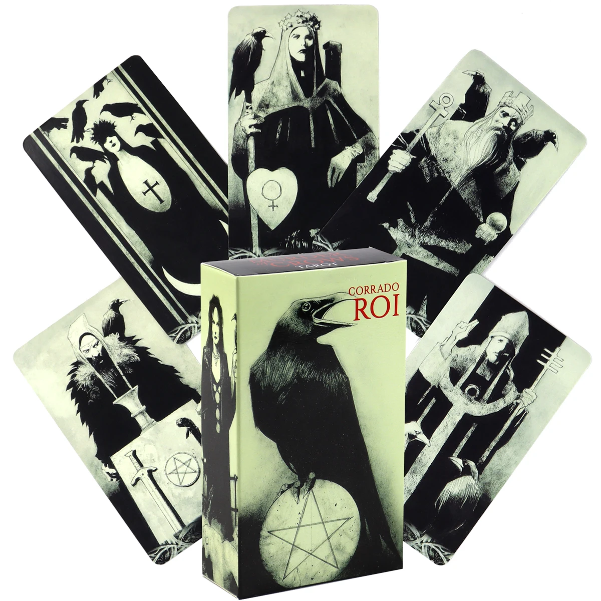 

Corrado Roi Tarot Cards Deck High Quality Fortune Telling Game Divination Oracle Cards Deck for Beginner