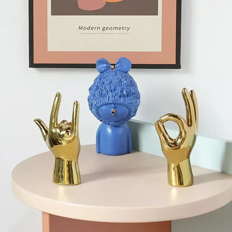 VILEAD искусственная фигурка пальца Современное украшение аксессуары для