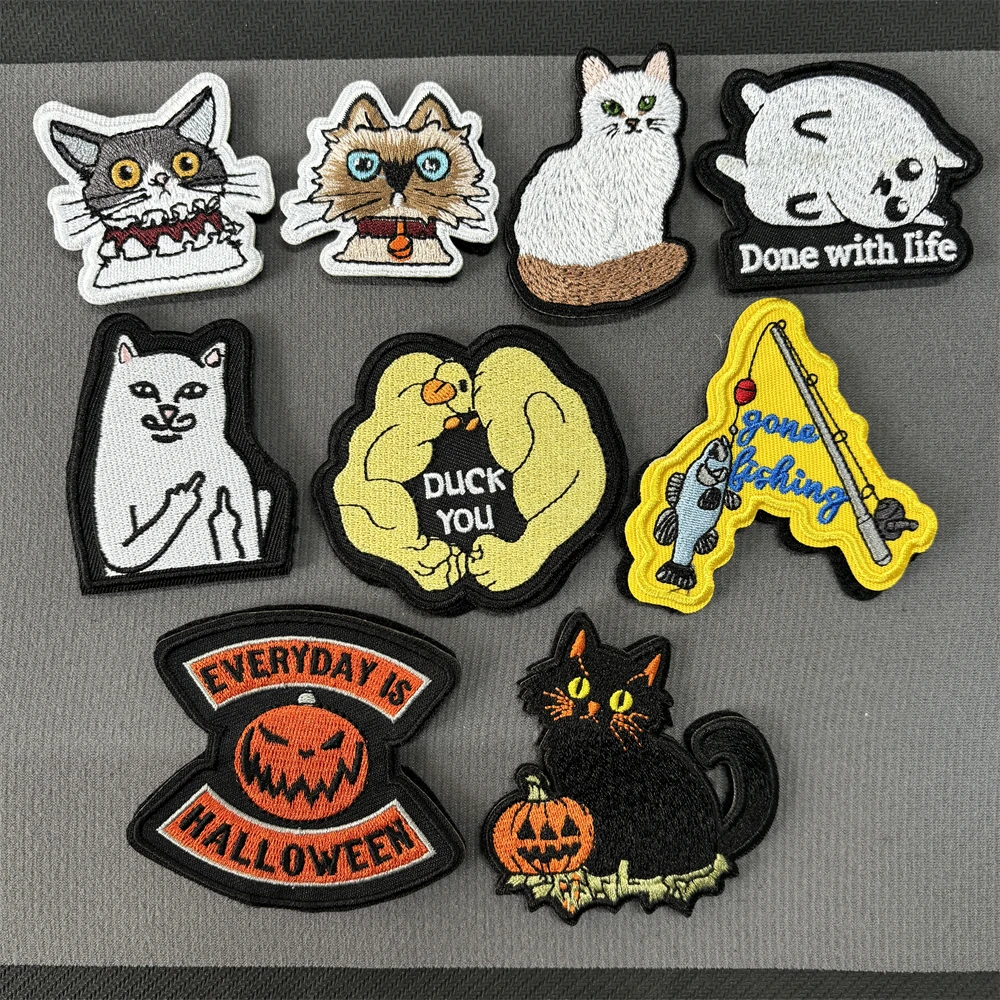 Повязка на руку с милыми животными фитнес-мышечная утка вышитые нашивки значок