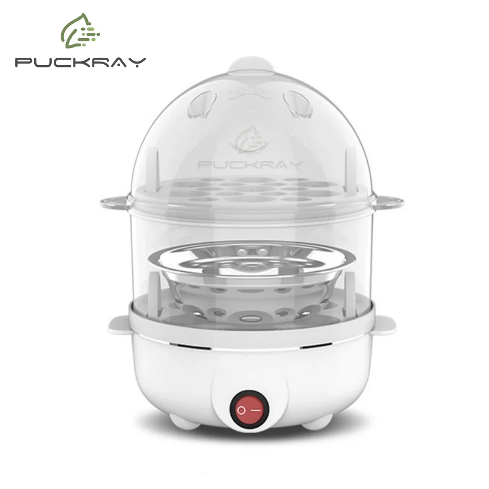 

US Multifunctional Egg Boiler Double Layers Electric Egg Cooker Corn Milk Steamed Rapid Breakfast Cooking Machine Kitchen Tool