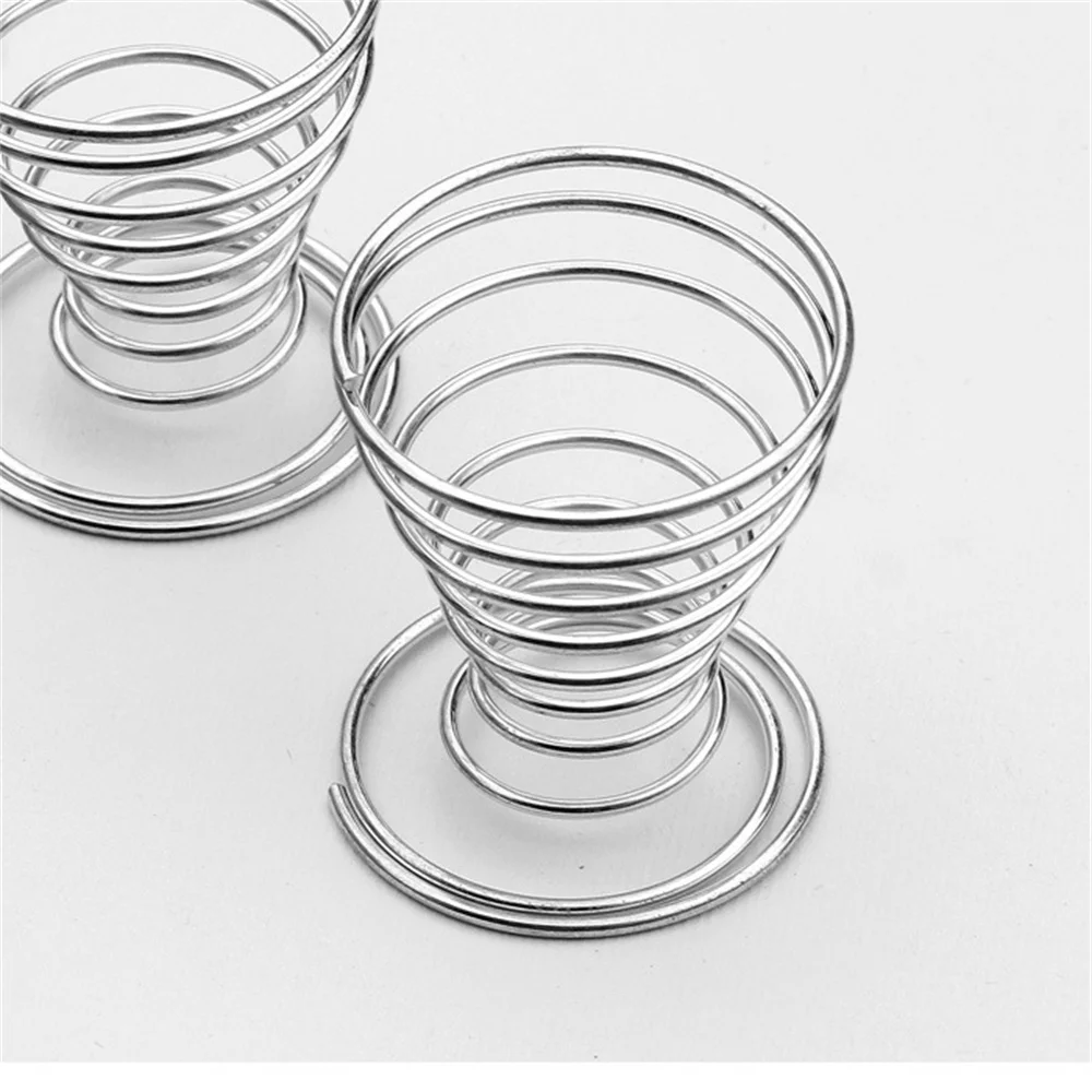 

Egg Tools Spring Wire Tray Egg Cup Cooking Tool Small Spring Rack Steamed Egg Rack Kitchen Breakfast Cooking Tools Egg Tray