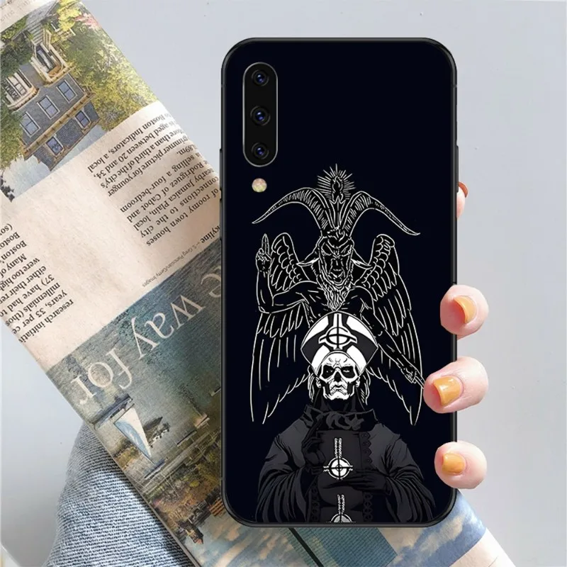 Чехол Ghost для телефона из тяжелого металла Samsung Note 9 10 20 Plus Pro Ultra J6 J5 J7 J8 черный