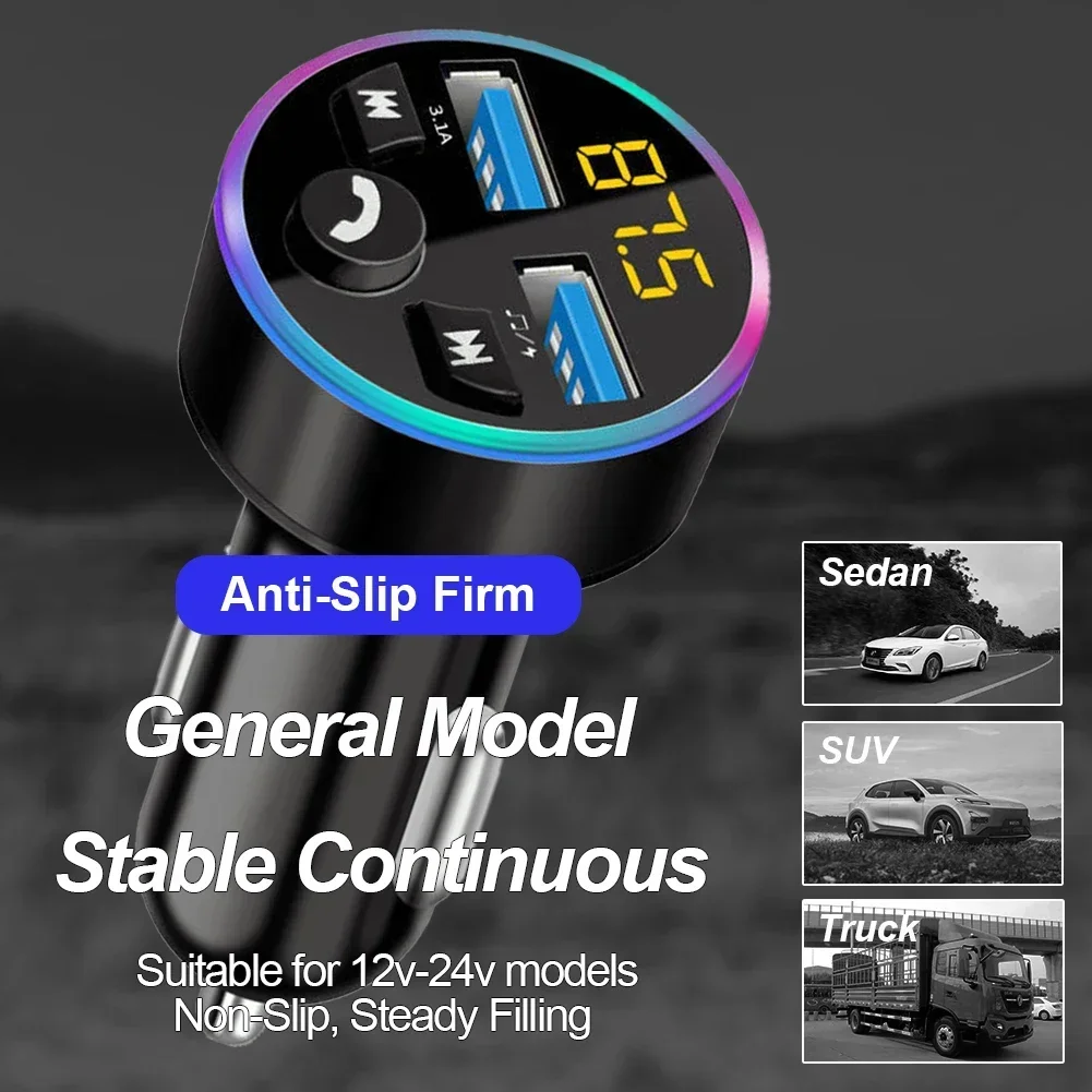 Автомобильный MP3-плеер Bluetooth-приемник FM-передатчик Модулятор беспроводной Bluetooth 5