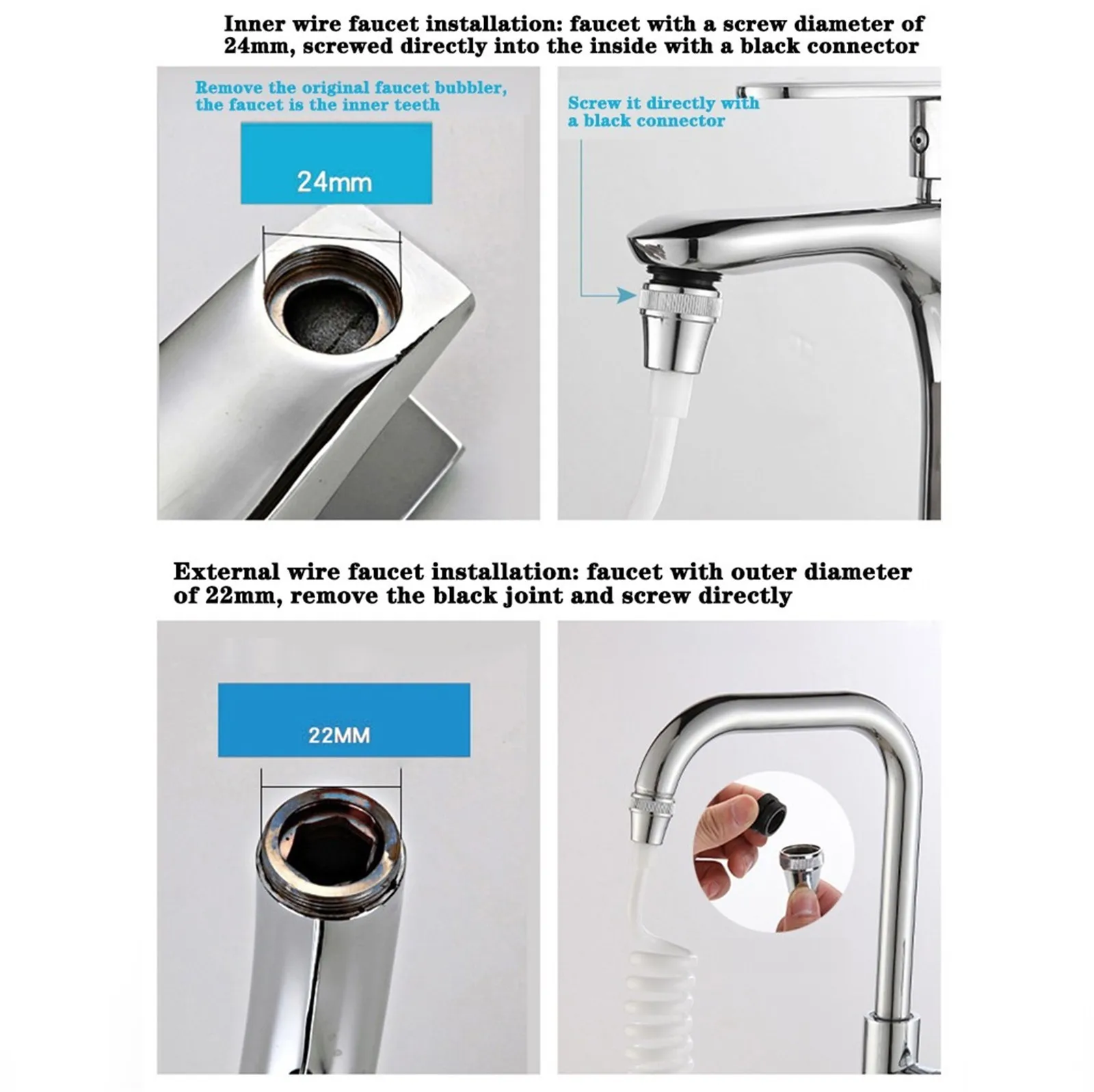 Удлинитель для смесителя ванной комнаты внешняя насадка душа смеситель раковины