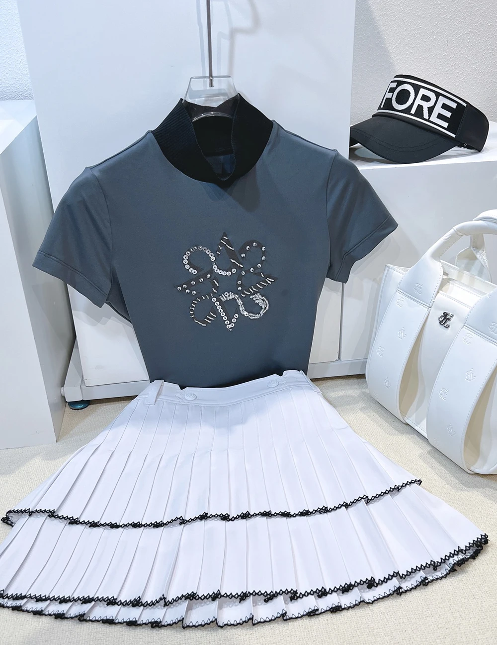 Golf Shorts Skirts Ladies Summer Ouble Layer Cake Skirt Design Preppy Skirt Fashion Sports Skorts Skirt