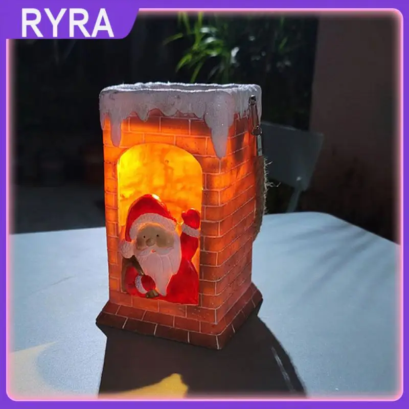 

New Christmas Solar Lamp LED Crystal Ball Chimney Santa Claus Solar Lamp Power Solar Garlands Garden Christmas Decor Indoor