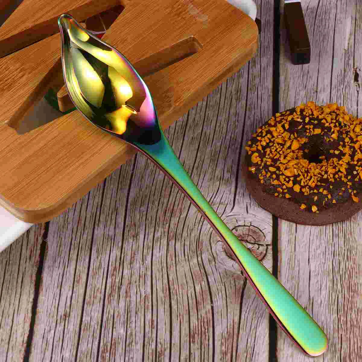 

Spoon Culinary Spoons Drawing Saucier Chef Plating Sauce Decorating Chocolate Drizzle Steel Stainless Spout Ding Petite Mini