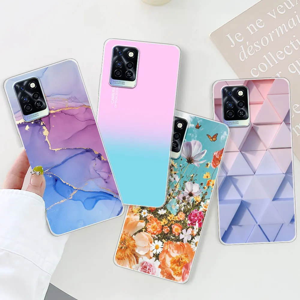 Для Infinix Note 10 Pro NFC чехол прозрачная Противоударная Мягкая силиконовая задняя