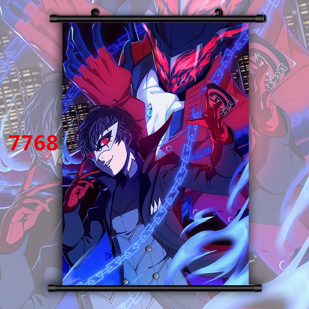 Persona 5 Аниме Манга настенный постер Картина на холсте Ретро аниме постеры