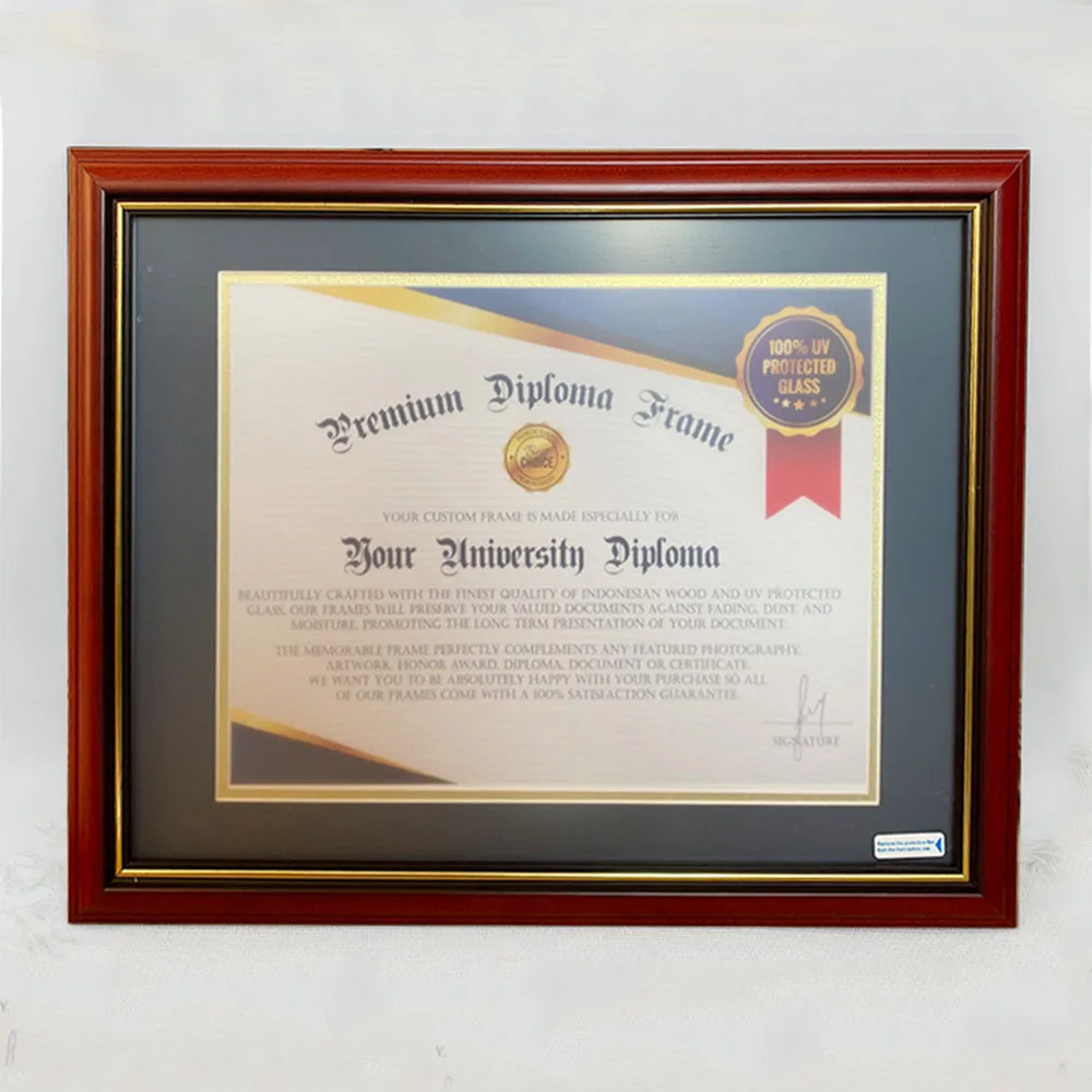 

Wooden Frames for Diploma Certificate Document Degree Frame Photo Picture Frames Crafts Art Display Frame Wall Tabletop Decor