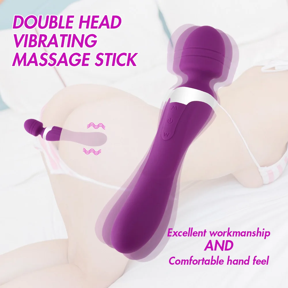 Двойной вибратор для массажа смешных взрослых игрушек для секса для мужчин двухголовой робот-дилдо-девочки сексуальной игрушкой я мужчина настоящие вагины включены.