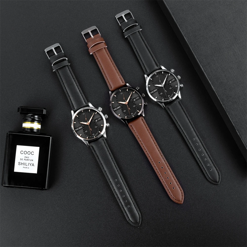 Часы наручные мужские кварцевые люксовые модные спортивные простые деловые с