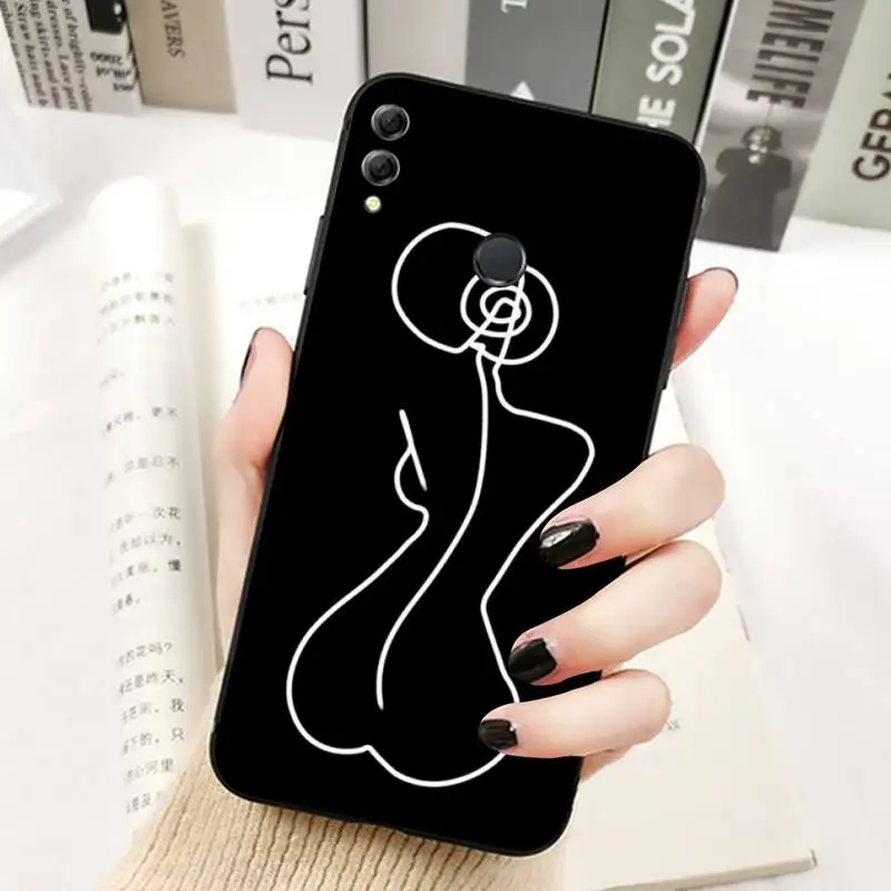 Line Design Pattern Phone Case for Huawei Honor 10 i 8X C 5A 20 9 10 30 lite pro Voew 10 20 V30