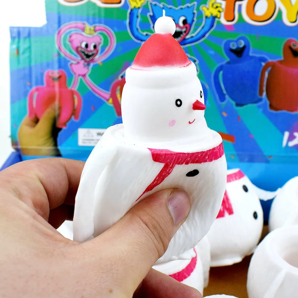 

2 Pcs Christmas Squeeze Toy Stretchy Decorations Anxiety Relief Toys Office Party