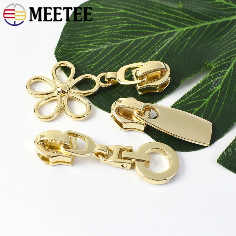 5/10/20 шт. 5 # Meetee молния закрытие слайдер для молнии Одежда сумка съемник головка Zip