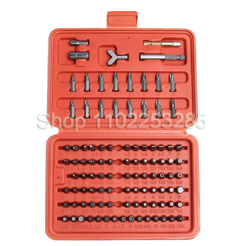 100 шт. набор отверток безопасный хром-ванадиевый CR-V стальной шестигранный ключ