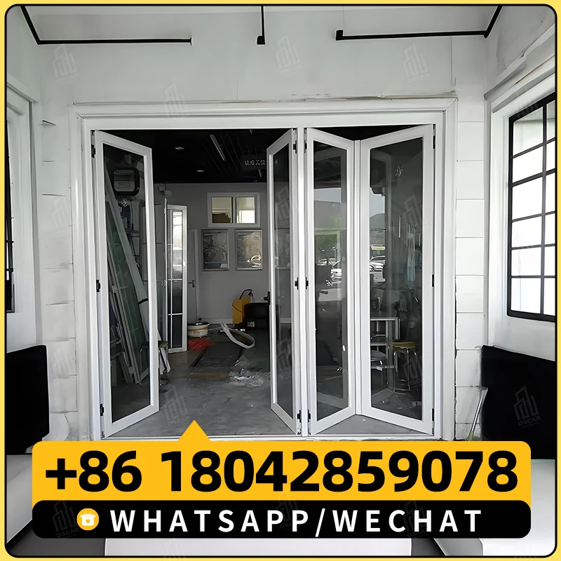 Изготовленные на заказ высококачественные современные складные двери простые в