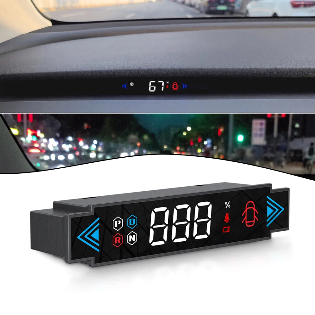 

Car HUD Head Up Display LCD Display Speedometer For Tesla Model 3/Y 2019-2023 OBD2 Interface Power Supply HUD Wiring