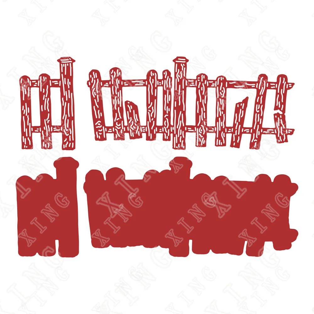 

2022 Hot Sale Crookedy Fence Metal Cutting Dies Stencils for Diy Scrapbook Photo Album Decorative Embossing Diy Paper Card Molds