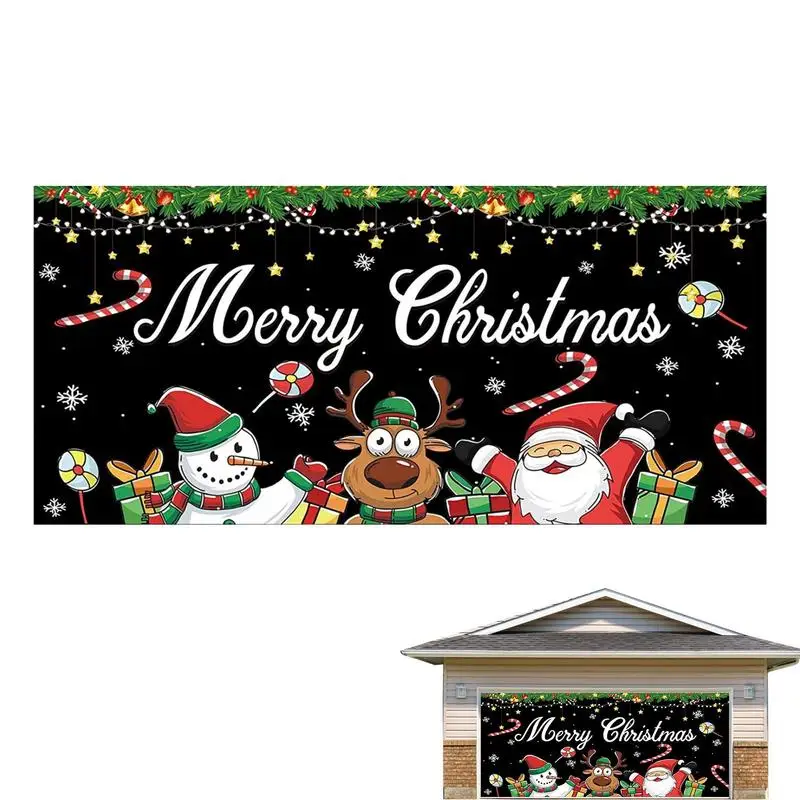 

Merry Christmas Banner Outside Christmas Decorations For Door Durable Christmas Banners Decorations For Outdoor Indoor