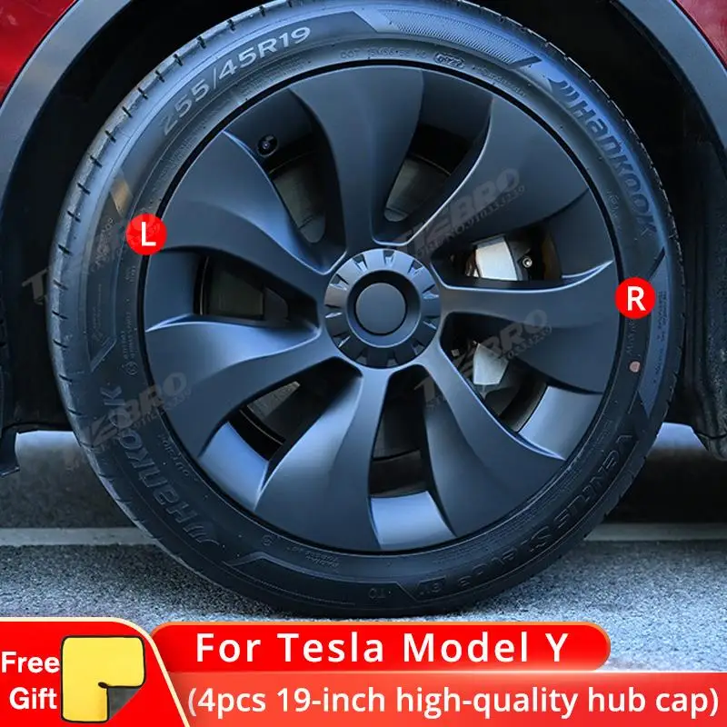 

4 шт., сменные колпачки для колеса Tesla, 19 дюймов, 2020-2022