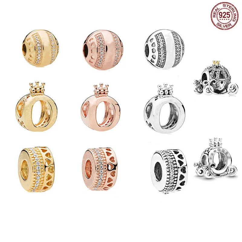 

Fashion 925 Sparkling Star Planet Pumpkin Cart DIY Beads for Original Pandora Bracelet Pendant Necklace for Women Gifts