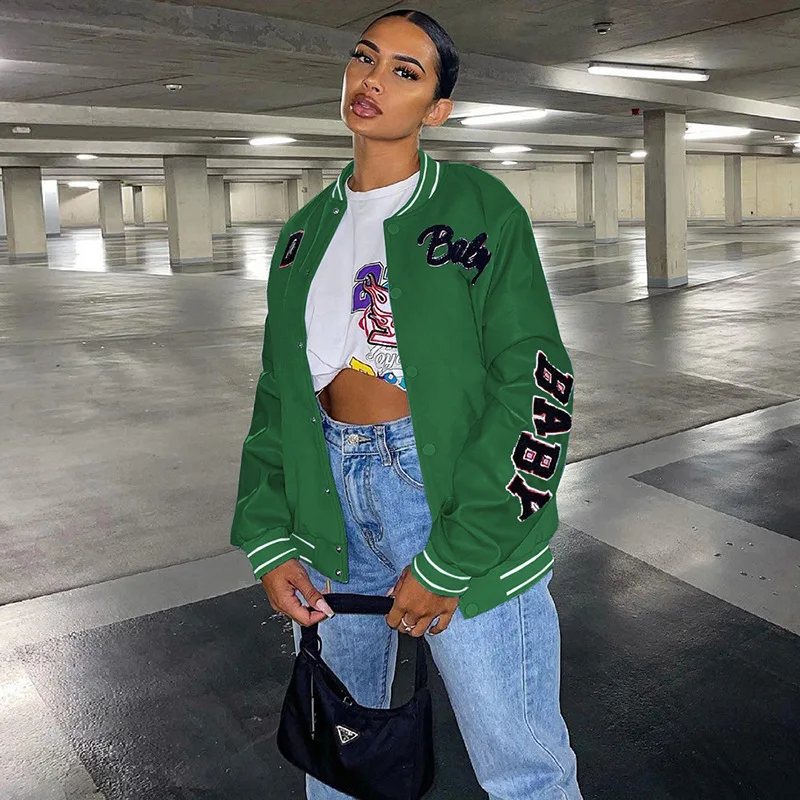 Европейская и американская Женская бейсбольная униформа осень зима новая