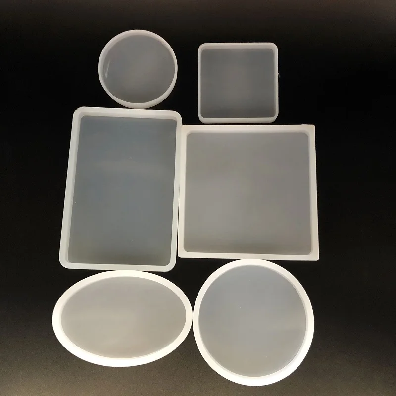 6 видов силиконовых форм Овальные прямоугольные круглые геометрические сделай