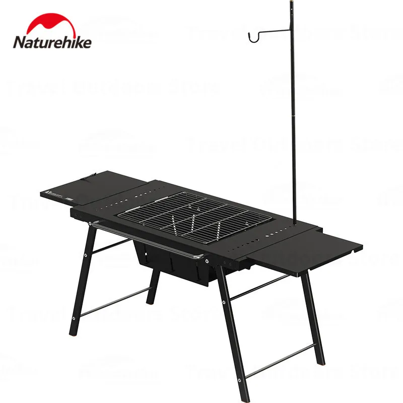 

Naturehike Portable Folding Barbecue Table Outdoor Camping Picnic Cooking Square Multifunctional Stove Table For Tourism Hiking
