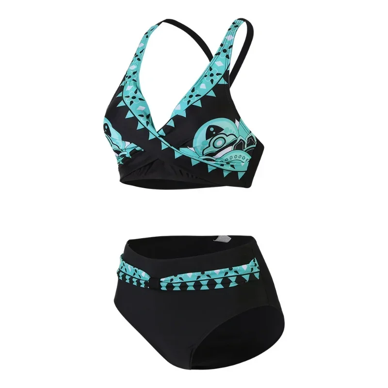 Conjuntos De BiidikNis женский купальник с высокой талией комплект из 2 предметов купальный