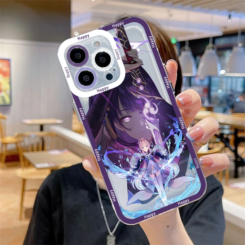 Game Genshin Impact Kazuha Phone Case for IPhone 14 13 12 Mini 11 Pro Max X XR XS 7 8 Plus Soft Silicone Transparent Cover GIft