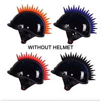 motorcycle helmet cockscomb sticker decoration creative retro helmet cockscomb silicone decoration accessories