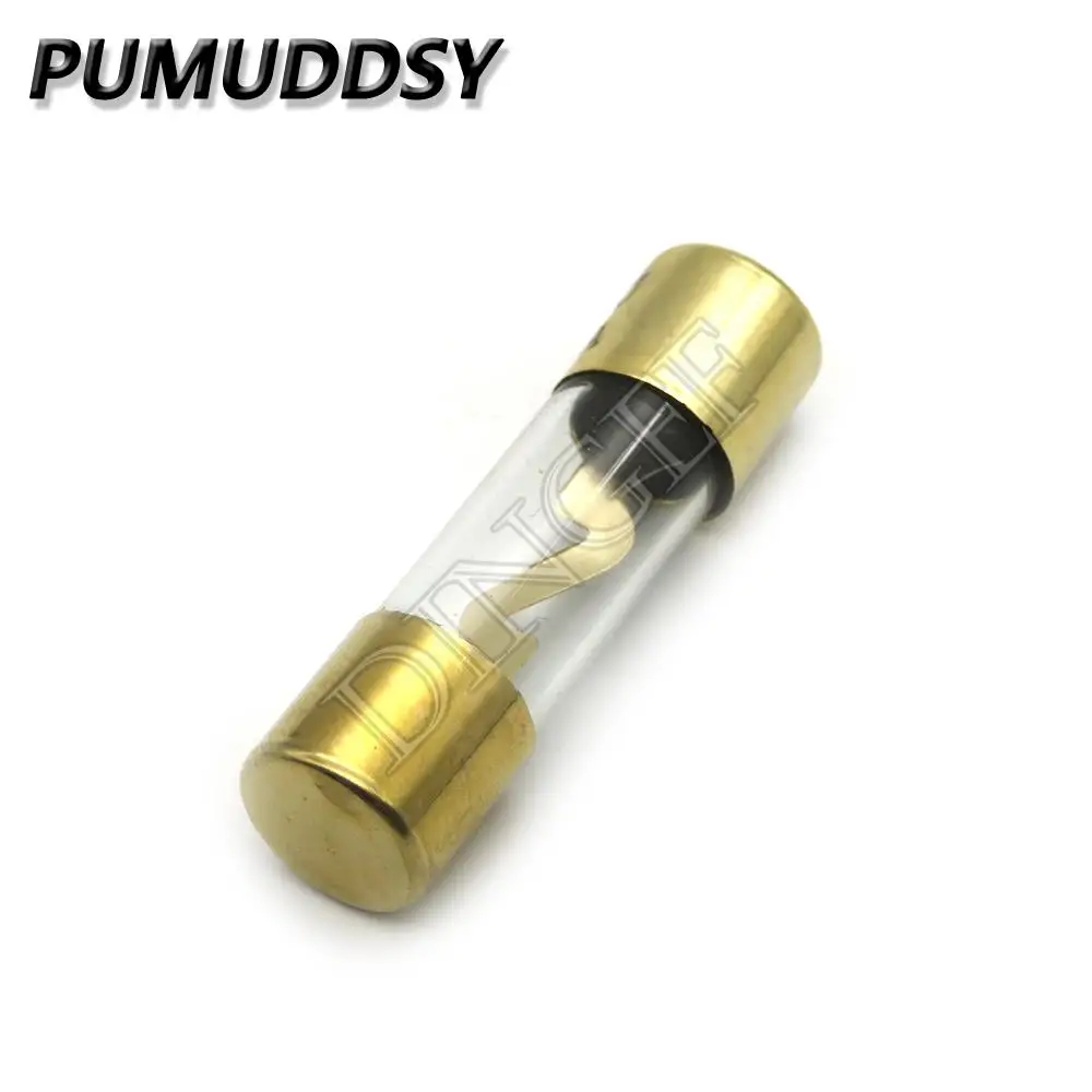 Предохранитель Усилителя Автомобиля AGU С Позолоченным Стеклом 10A-100A 10x38 Мм Защита