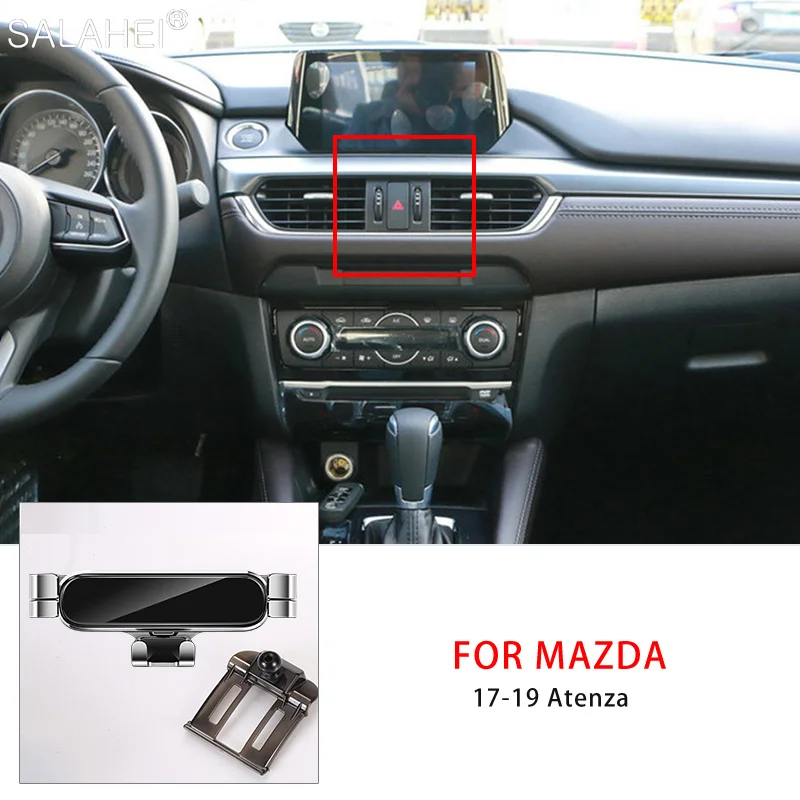

Gravity Car Phone Holder Dedicated Air Vent Mount Clip Clamp For Mazda Atenza 2017-2019 Auto Stand GPS Support In Bracket