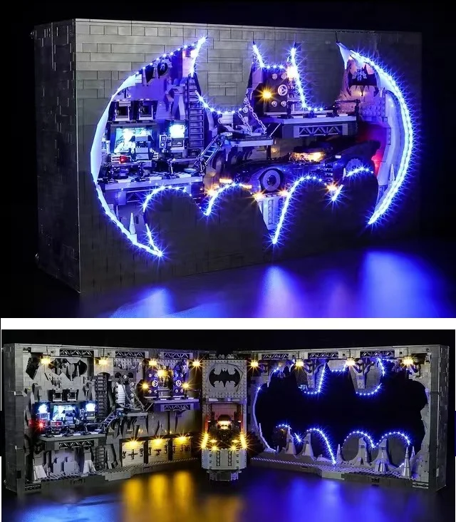 С оригинальной коробкой 76252 Batcave Shadow Box классическая модель 1989 года строительные