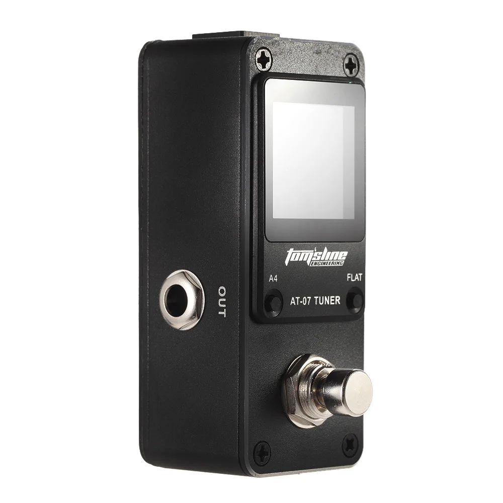 Миниатюрный хроматический тюнер AROMA AT-07 с педалью для создания эффектов на