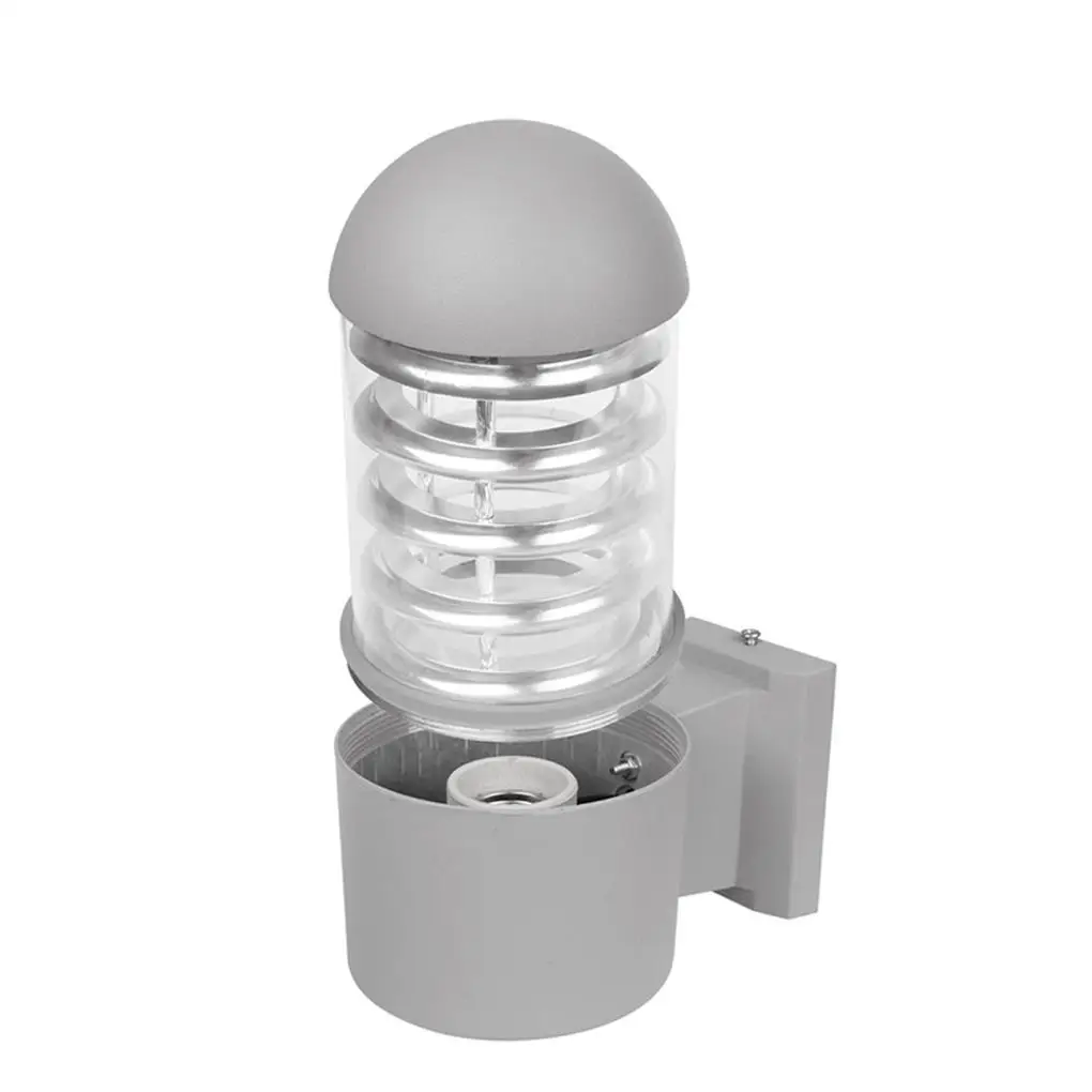 

Waterproof Aluminum Plastic Lampshade LED Wall Light Fixtures IP65 Wall Lamp Outdoor E27 Socket AC 85-240V