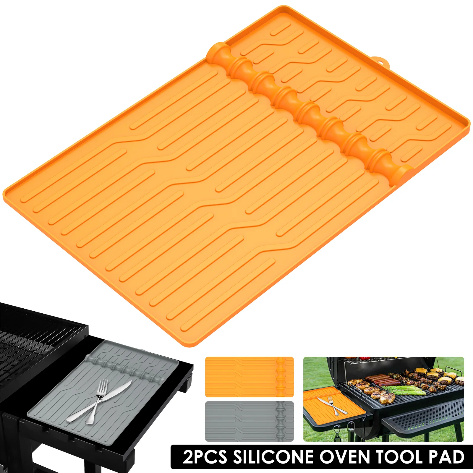 2 шт. силиконовые коврики для гриля большие размеры
