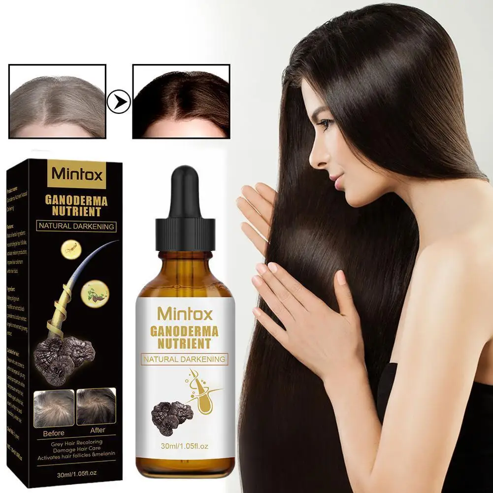 

New Gray White Hair Treatment Serum Liquid White To Anti Black Care Repair Product Natural Nourish Hair Men Women Color Los K7C7