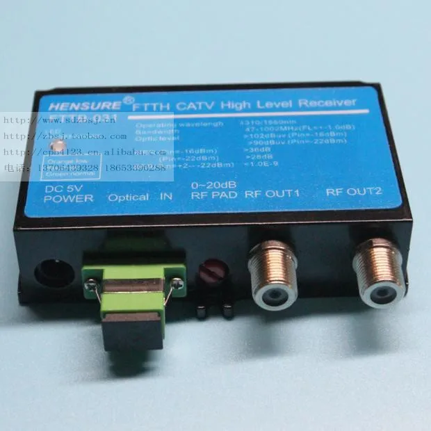 

Mini Optical Receiver Two-way 102dbu High-level Corridor Building FTTB Optical Fiber Ultra-low Digital Analog TV