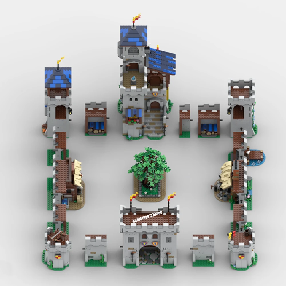 Детский конструктор MOC в стиле средневековой улицы 4039 шт