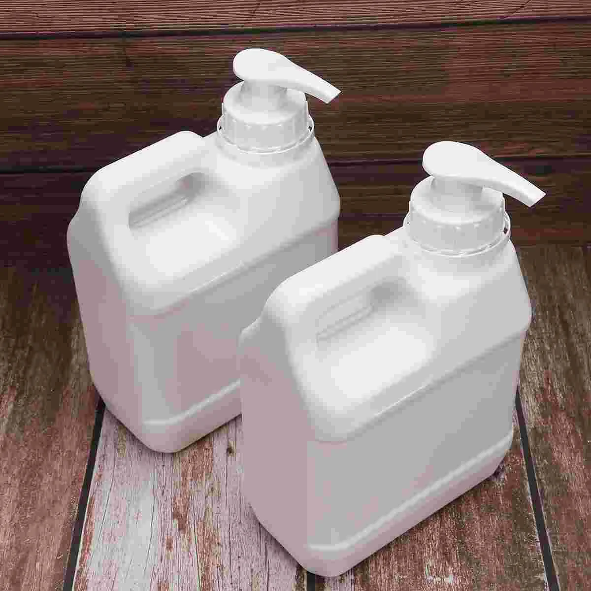 

2PCS 1L Liquid Pump Bottles Plastic Liquid Cosmetics Storage Container