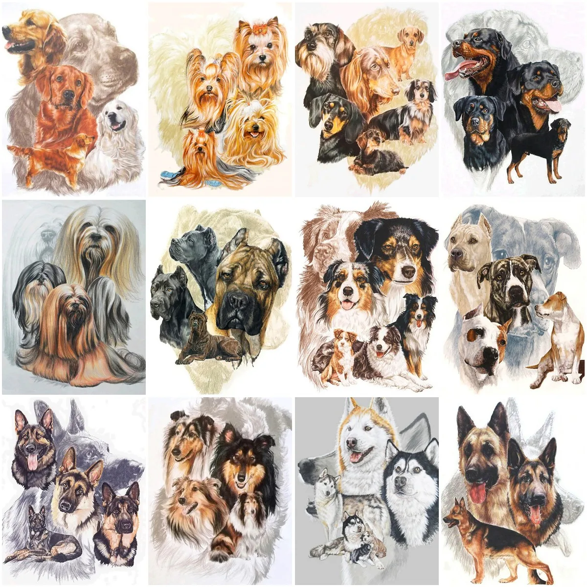 Полностью Круглые бриллианты для рукоделия