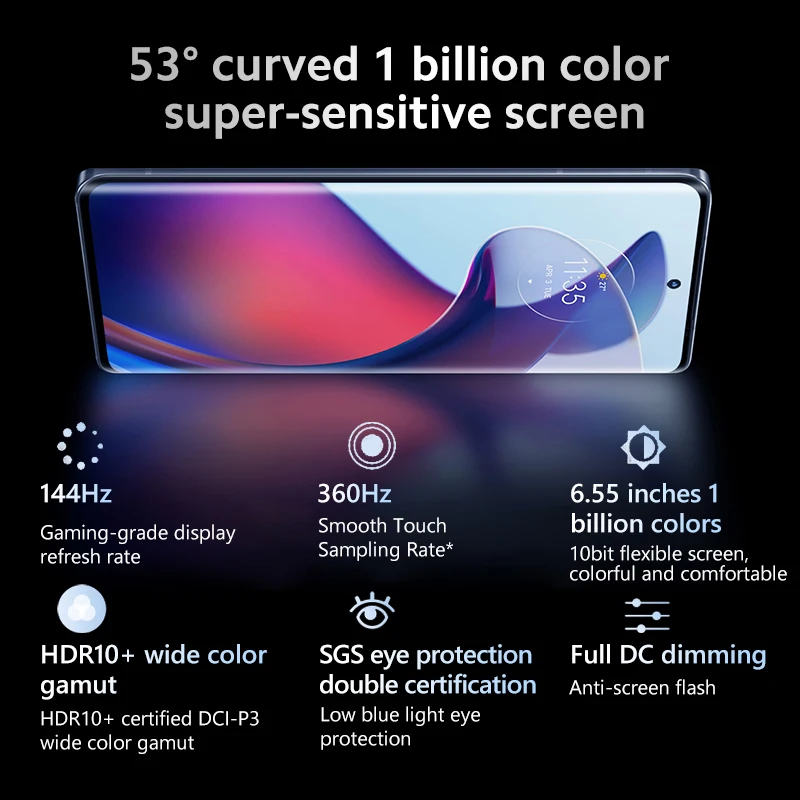 Global ROM Motorola MOTO S30 Pro 5G Smartphone Snapdragon 888+ 50MP Triple Camera 6.55