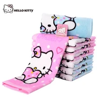 kawaii hello kitty cotton towel cute sanrio cartoon bath towel face towel super soft child home bathroom washing hand face towel